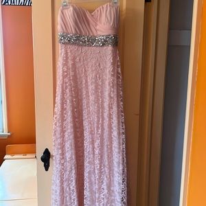 Women’s strapless long prom/homecoming dress. Size 9.